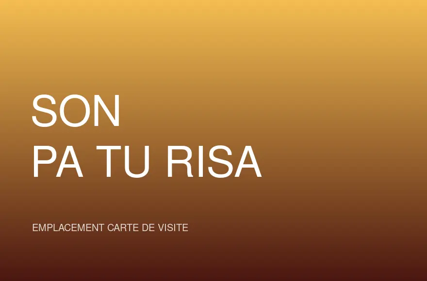 Carte de visite de Son Pa’ Tu Risa